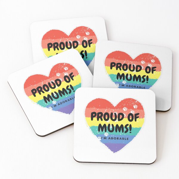 Item preview, Funny Proud of Mums - Cute Rainbow Lesbian parents designed and sold by lMonsterPlanetl.