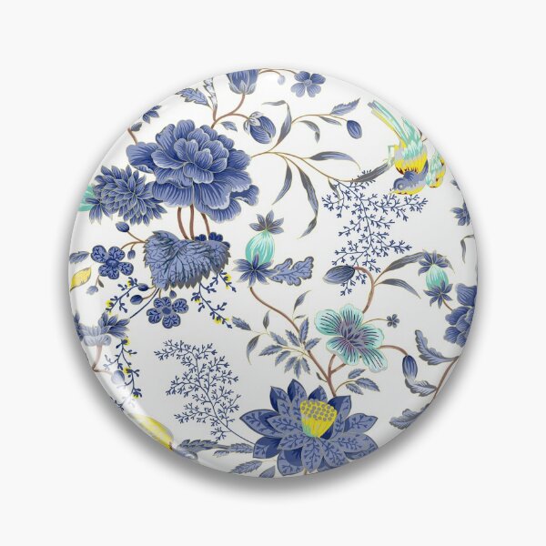 Item preview, Violets and Blues Flower Pattern designed and sold by Espinoza Creative.