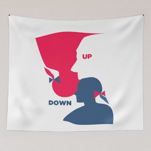Item preview, Up and Down Two faces and the observer designed and sold by red-apa.