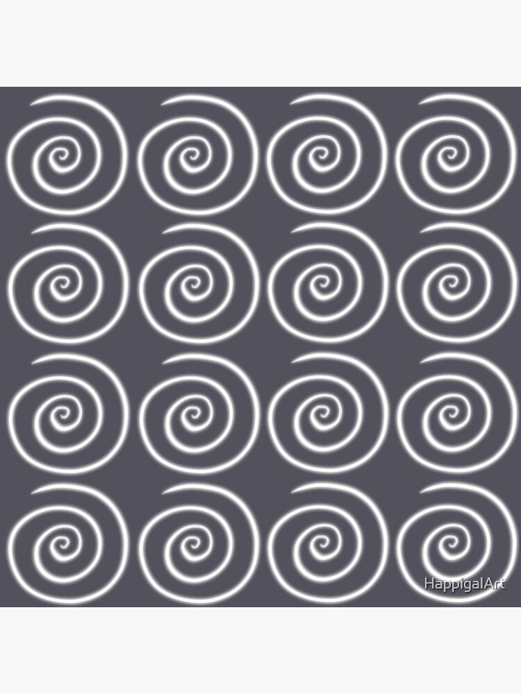 Grey Gray Swirls by HappigalArt