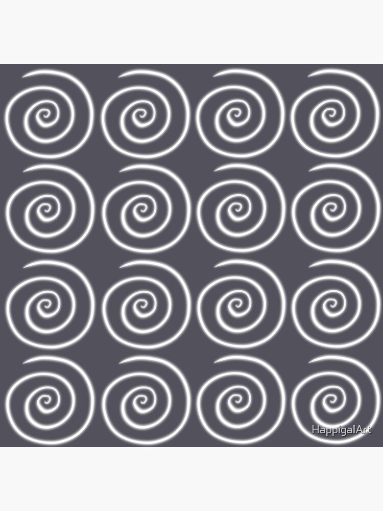 Grey Gray Swirls by HappigalArt