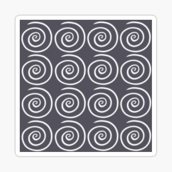Grey Gray Swirls Sticker
