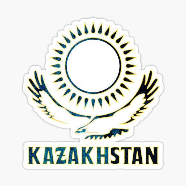 Kasachstan Flagge für Kasache' Sticker