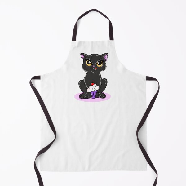 Item preview, Sweet tooth black cat designed and sold by lovingkakeart.