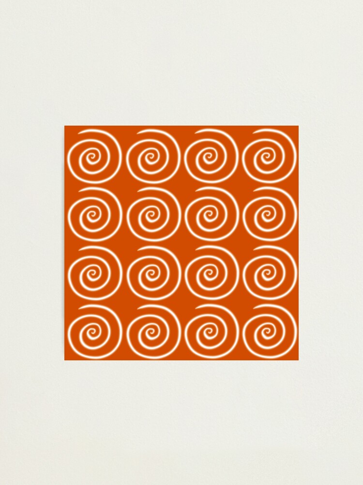 Alternate view of Orange Swirls Photographic Print