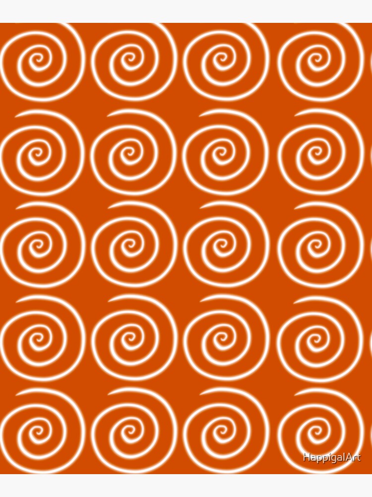 Orange Swirls by HappigalArt