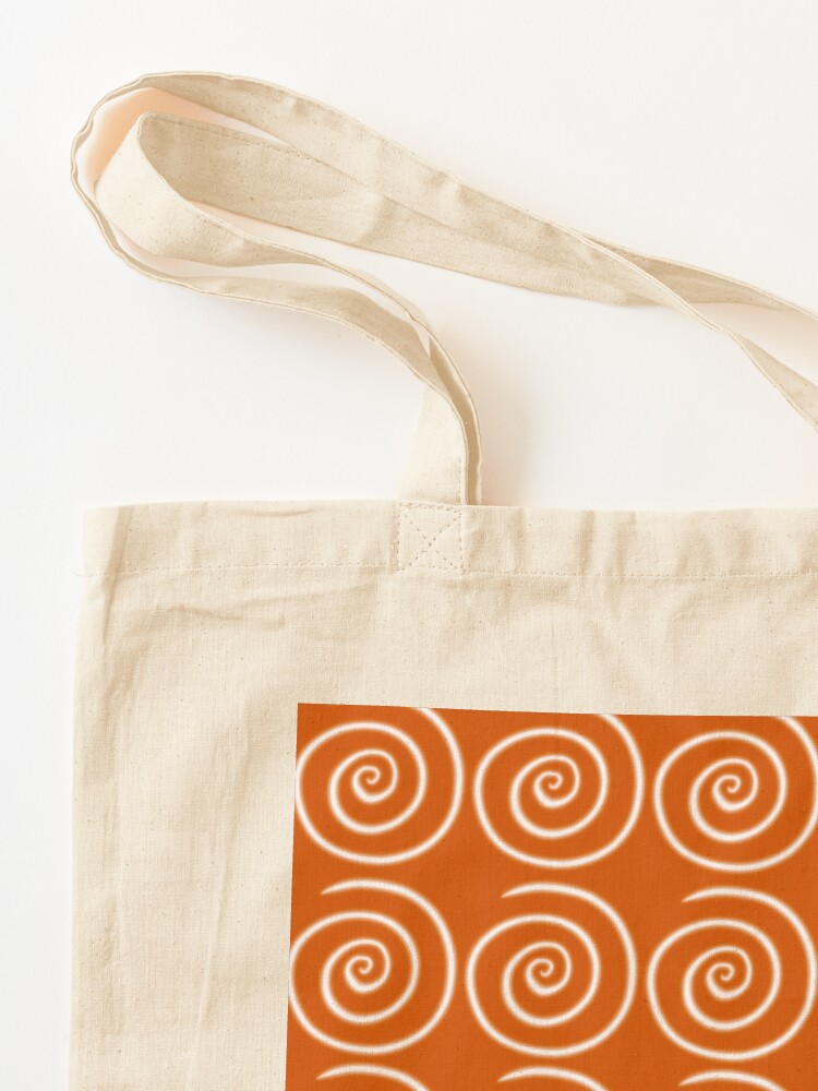 Alternate view of Orange Swirls Tote Bag