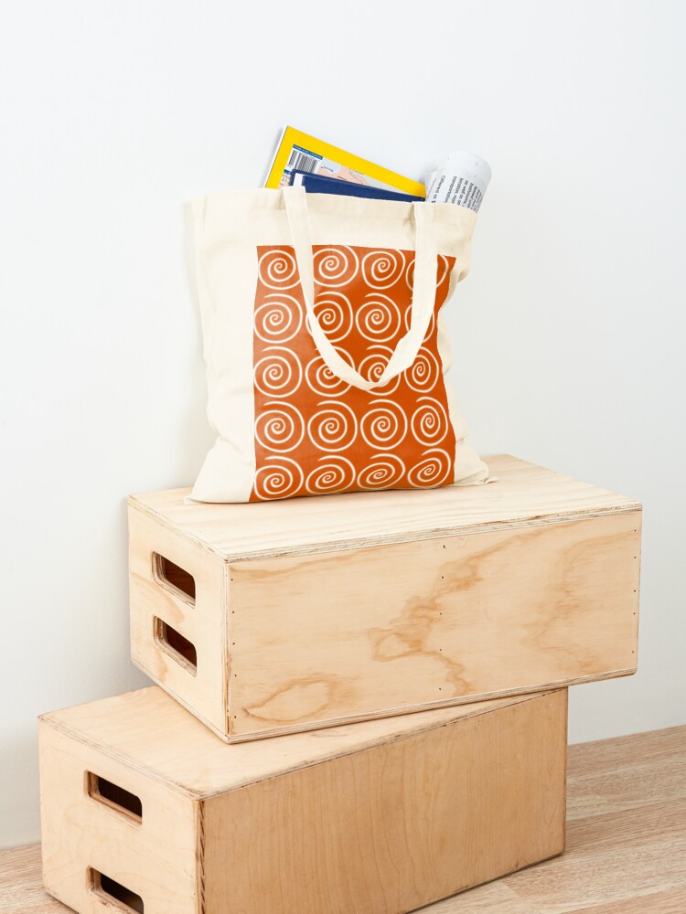 Alternate view of Orange Swirls Tote Bag