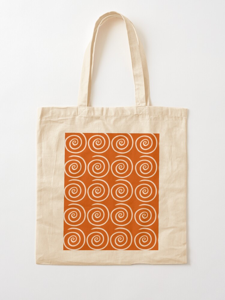 Alternate view of Orange Swirls Tote Bag
