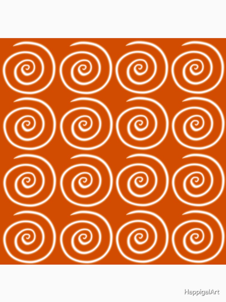 Orange Swirls by HappigalArt