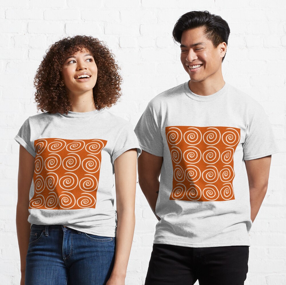 Orange Swirls Classic T-Shirt