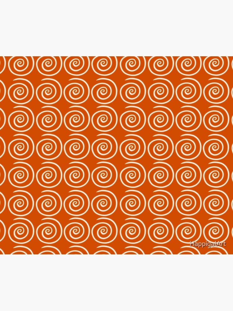 Orange Swirls by HappigalArt