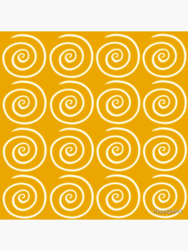 Yellow Swirls by HappigalArt