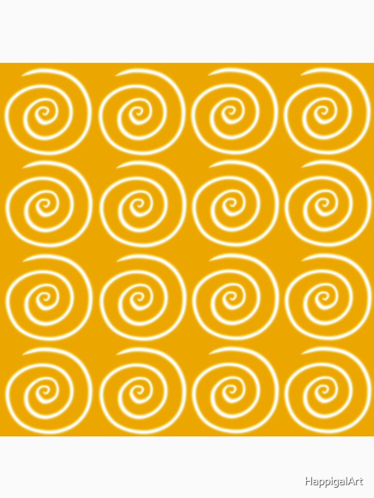 Yellow Swirls by HappigalArt