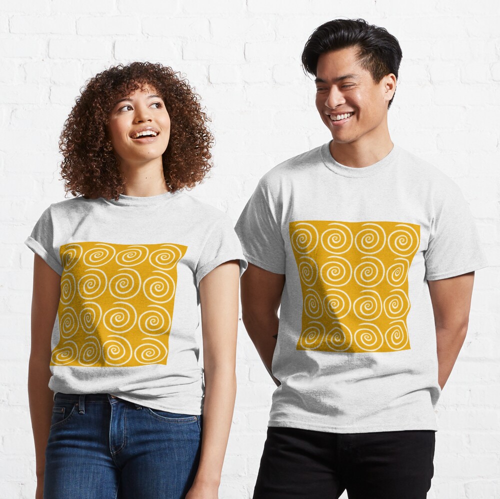 Yellow Swirls Classic T-Shirt