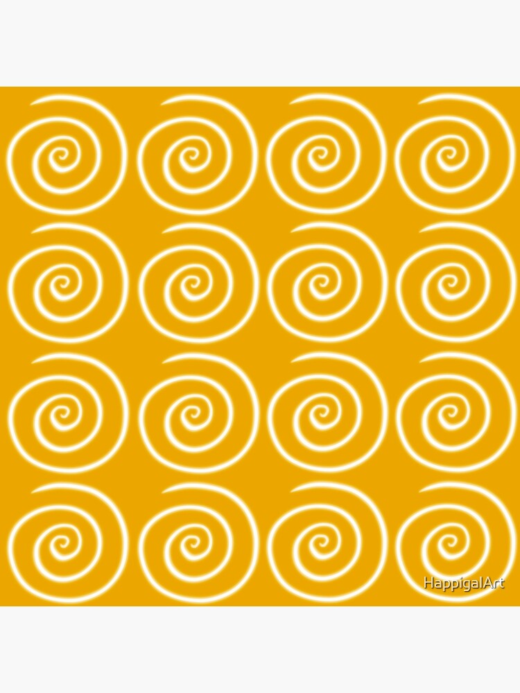 Yellow Swirls by HappigalArt