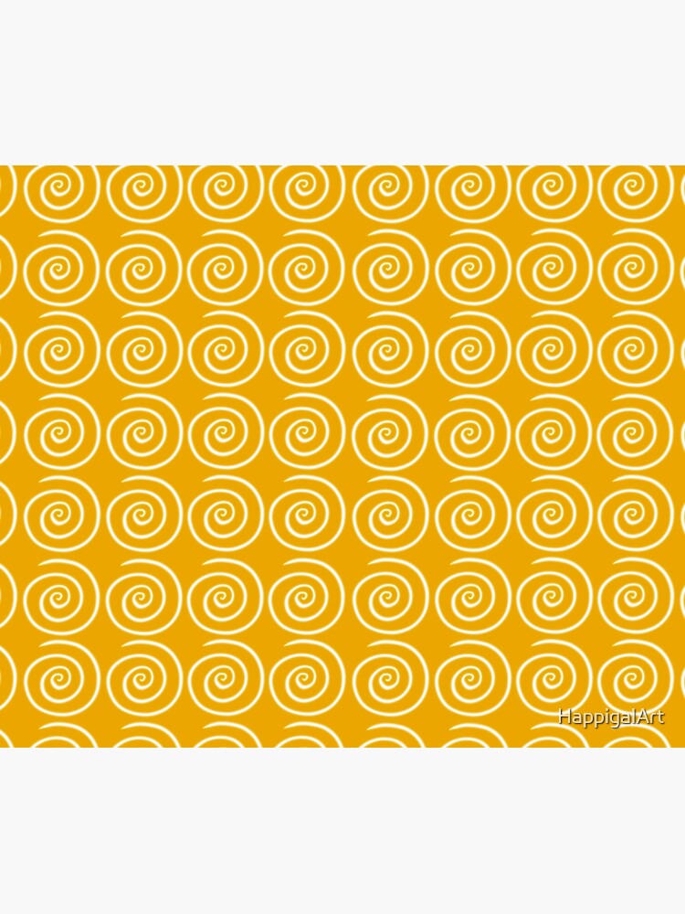 Yellow Swirls by HappigalArt