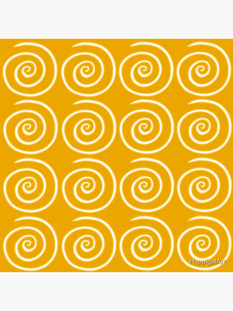 Yellow Swirls by HappigalArt