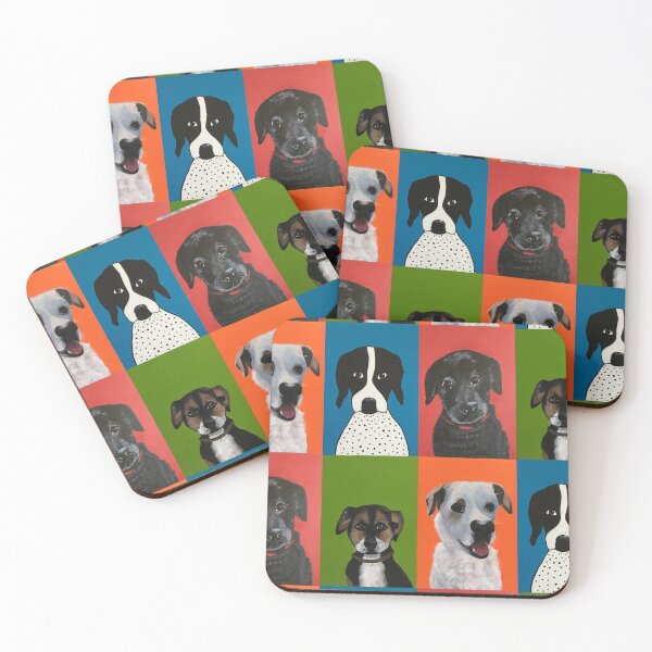 Item preview, Abstract Party Dogs designed and sold by Paddlingtoyou.