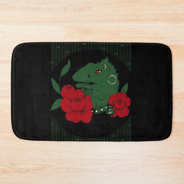 Item preview, Punk Dinosaur Red Flowers designed and sold by joabaj.