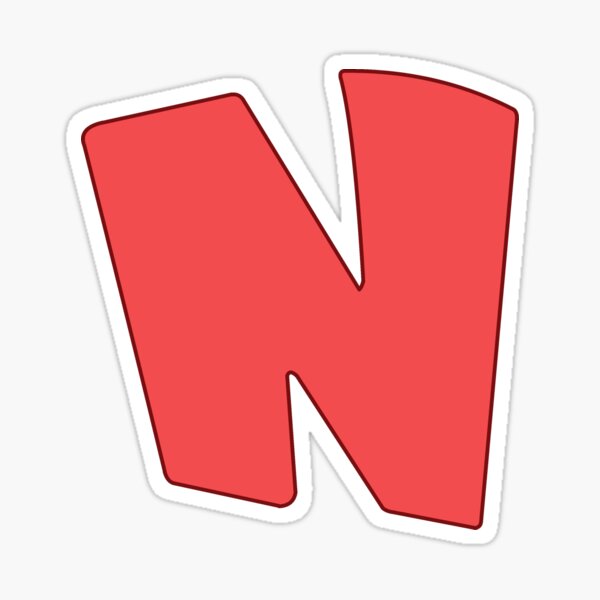 Item preview, letter n red designed and sold by ZiphGames.