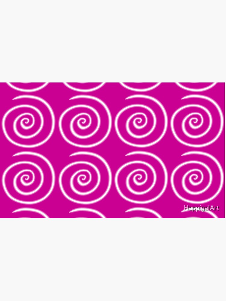 Pink Swirls by HappigalArt