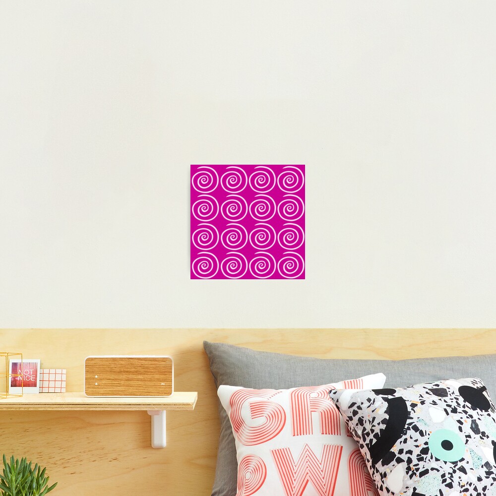 Pink Swirls Photographic Print