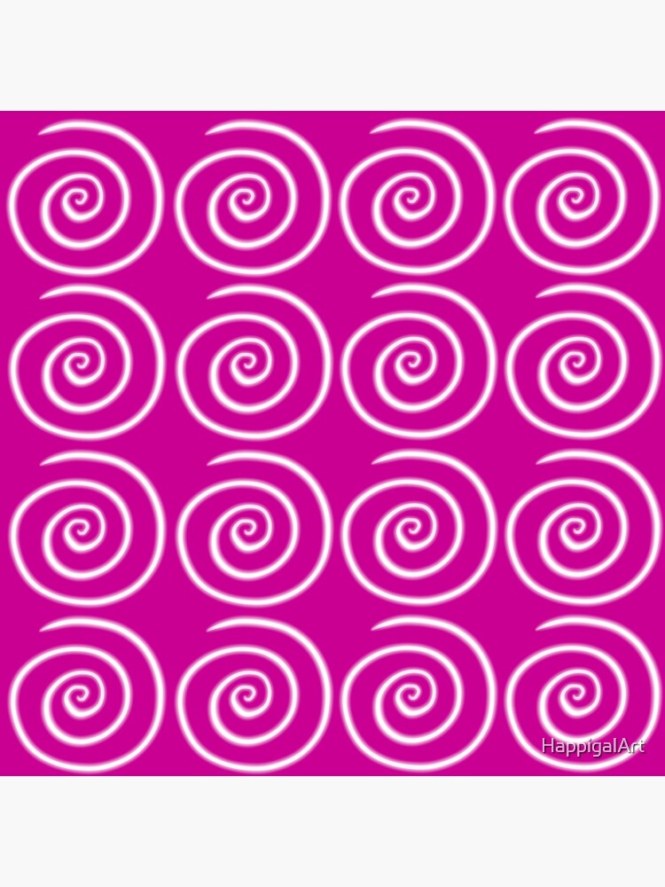 Pink Swirls by HappigalArt