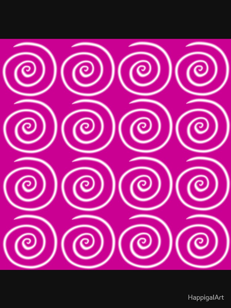 Pink Swirls by HappigalArt