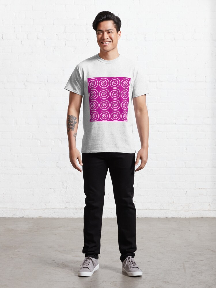 Alternate view of Pink Swirls Classic T-Shirt