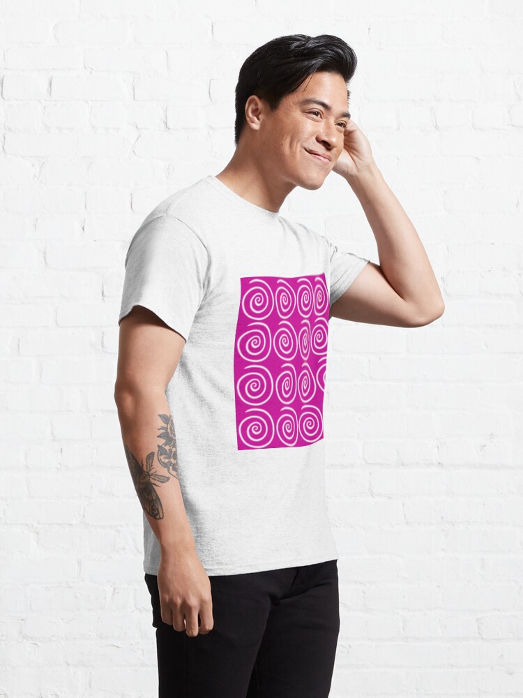 Alternate view of Pink Swirls Classic T-Shirt