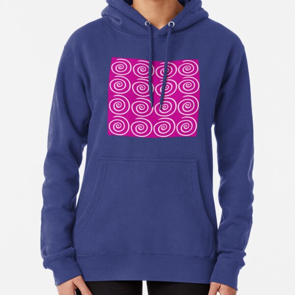 Pink Swirls Pullover Hoodie