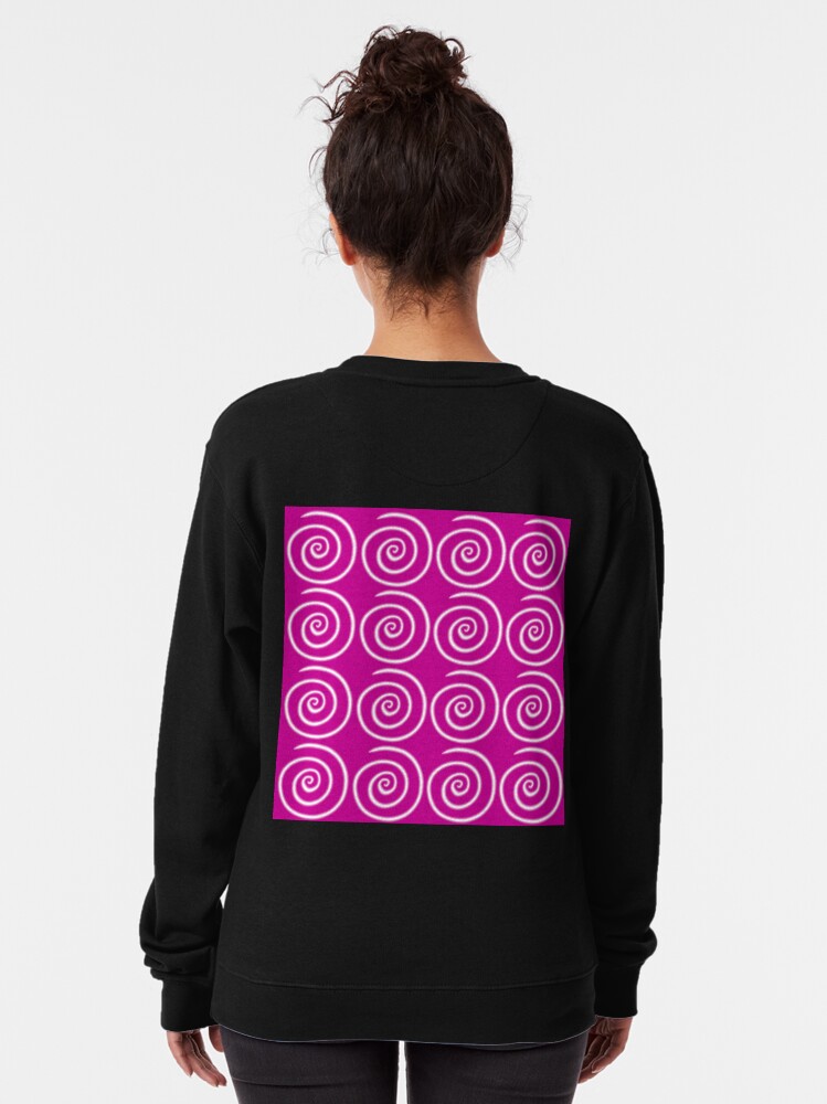 Alternate view of Pink Swirls Pullover Sweatshirt