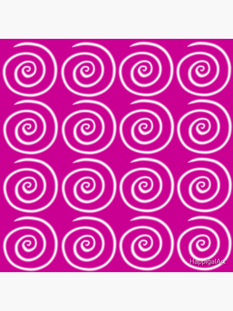 Pink Swirls by HappigalArt