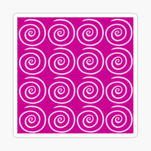 Pink Swirls Sticker