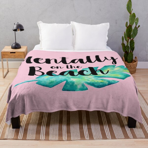 Item preview, Beach quote banana leaf metally on the beach designed and sold by ApricotBlossom.