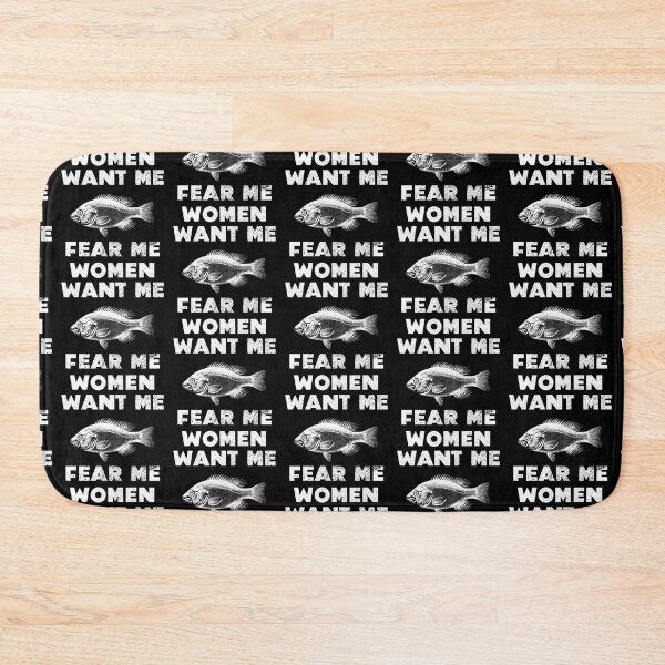 Item preview, Women Want Me Fish Fear Me Bold Distressed Vintage designed and sold by Sunny Collections.
