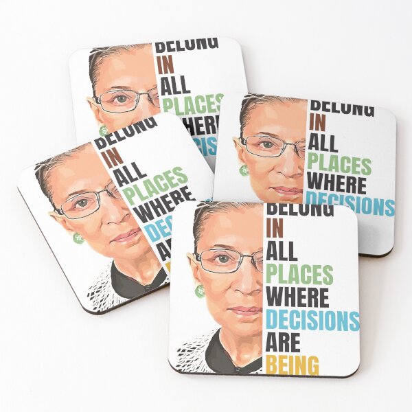 Item preview, Ruth Ginsburg homage - Women Belong In All Places Where Decisions Are Being Made designed and sold by NeuronQ.