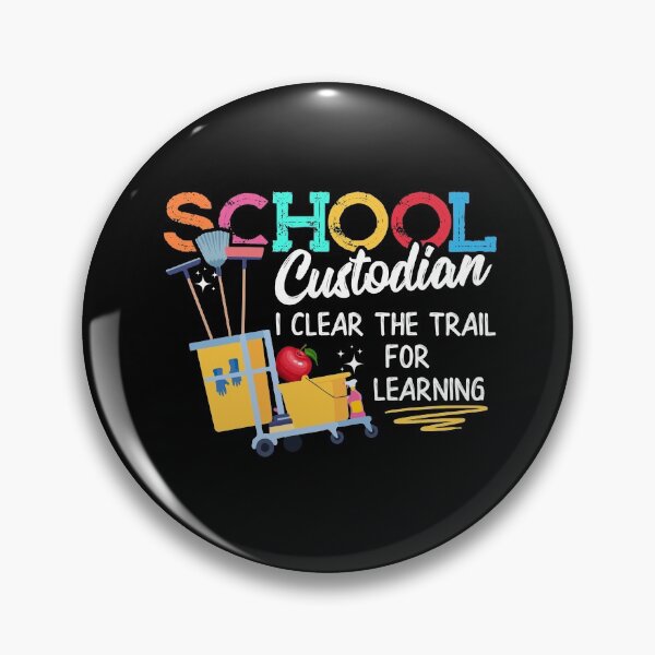 Item preview, School Custodian Clear Trail Learning - Janitor Appreciation designed and sold by Dressed For  Duty.