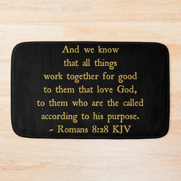 Item preview, Romans 8:28 KJV - Gold Antique Print designed and sold by VerShirts.