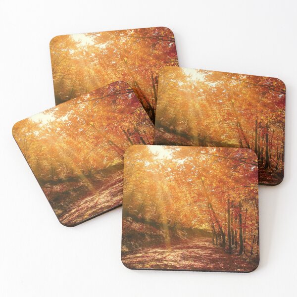 Item preview, Orange Yellow Brown Trees and A Path in the Forest designed and sold by Elena's Shop.