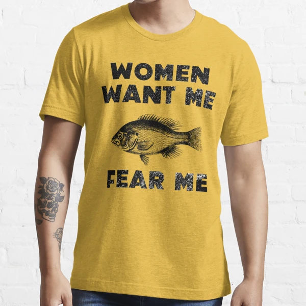 Women Want Me Fish Fear Me Bold Distressed Vintage Mask for Sale by Sunny  Collections