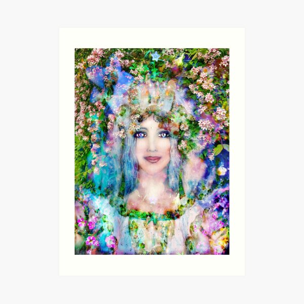 Priestess of the divine feminine - Let your light shine Art Print by Lila  Violet - Fine Art America