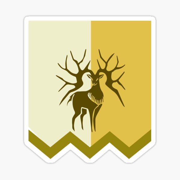 Golden deer Sticker