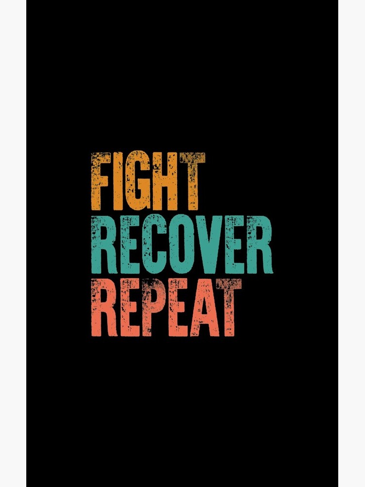 Eating Disorder Recovery Shirt Fight Recover Repeat Ed Warrior Purple Ribbon Awareness Vintage Gift by Sifoustore