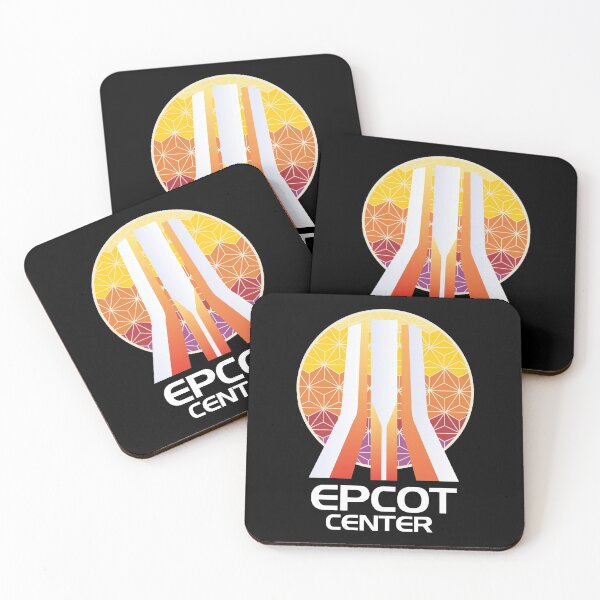 Item preview, EPCOT Center Entrance Fountain with Spaceship Earth in the Background designed and sold by retrocot.