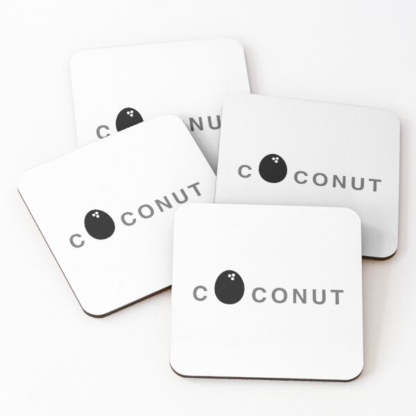 Item preview, Minimal coconut Word typography design designed and sold by Kvyom.