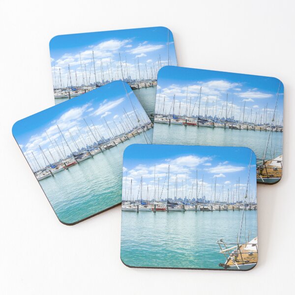 Item preview, Hobsons Bay Marina on a Summer Day designed and sold by Steven Jodoin.