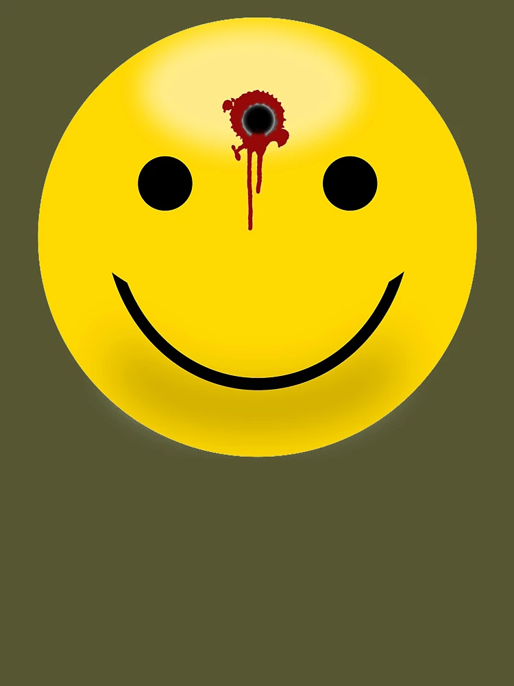 Bw Patch – Smiley Face W/bullet Hole