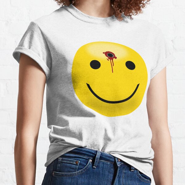 Smiley Face Bullet Hole Classic T-Shirt